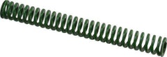 Dayton Lamina - 3/8" Hole Diam, 3/16" Rod Diam, 3" Free Length, Green Die Spring - 2.13 Lb Max Deflection, 1.2" Max Deflection, Light Duty, Chromium Vanadium Steel - All Tool & Supply