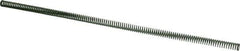 Dayton Lamina - 3/8" Hole Diam, 3/16" Rod Diam, 12" Free Length, Green Die Spring - 0.49 Lb Max Deflection, 4.8" Max Deflection, Light Duty, Chromium Vanadium Steel - All Tool & Supply