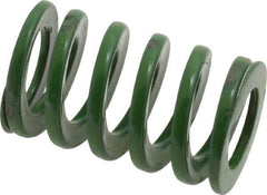 Dayton Lamina - 5/8" Hole Diam, 11/32" Rod Diam, 1" Free Length, Green Die Spring - 18 Lb Max Deflection, 0.39" Max Deflection, Light Duty, Chromium Vanadium Steel - All Tool & Supply