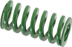 Dayton Lamina - 5/8" Hole Diam, 11/32" Rod Diam, 1-1/4" Free Length, Green Die Spring - 13.4 Lb Max Deflection, 0.5" Max Deflection, Light Duty, Chromium Vanadium Steel - All Tool & Supply