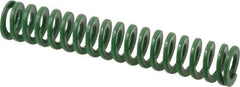 Dayton Lamina - 5/8" Hole Diam, 11/32" Rod Diam, 3-1/2" Free Length, Green Die Spring - 5.3 Lb Max Deflection, 1.4" Max Deflection, Light Duty, Chromium Vanadium Steel - All Tool & Supply