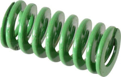 Dayton Lamina - 3/4" Hole Diam, 3/8" Rod Diam, 1-1/2" Free Length, Green Die Spring - 19.3 Lb Max Deflection, 0.6" Max Deflection, Light Duty, Chromium Vanadium Steel - All Tool & Supply