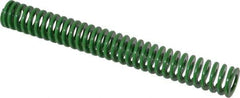 Dayton Lamina - 3/4" Hole Diam, 3/8" Rod Diam, 6" Free Length, Green Die Spring - 4.5 Lb Max Deflection, 2.39" Max Deflection, Light Duty, Chromium Vanadium Steel - All Tool & Supply