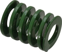 Dayton Lamina - 1" Hole Diam, 1/2" Rod Diam, 1-1/4" Free Length, Green Die Spring - 46.2 Lb Max Deflection, 0.5" Max Deflection, Light Duty, Chromium Vanadium Steel - All Tool & Supply