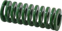 Dayton Lamina - 1" Hole Diam, 1/2" Rod Diam, 2-1/2" Free Length, Green Die Spring - 20.4 Lb Max Deflection, 1.01" Max Deflection, Light Duty, Chromium Vanadium Steel - All Tool & Supply