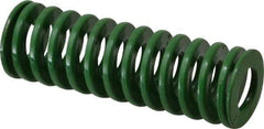 Dayton Lamina - 1" Hole Diam, 1/2" Rod Diam, 3" Free Length, Green Die Spring - 16.8 Lb Max Deflection, 1.2" Max Deflection, Light Duty, Chromium Vanadium Steel - All Tool & Supply