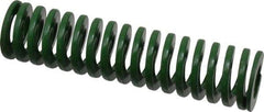 Dayton Lamina - 1" Hole Diam, 1/2" Rod Diam, 4" Free Length, Green Die Spring - 12.1 Lb Max Deflection, 1.61" Max Deflection, Light Duty, Chromium Vanadium Steel - All Tool & Supply