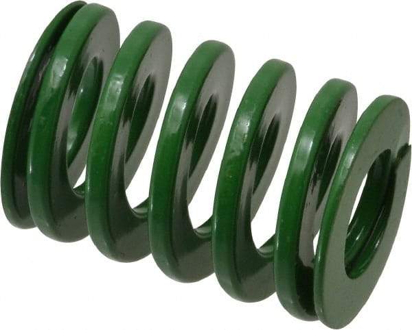 Dayton Lamina - 1-1/4" Hole Diam, 5/8" Rod Diam, 1-3/4" Free Length, Green Die Spring - 47.5 Lb Max Deflection, 0.69" Max Deflection, Light Duty, Chromium Vanadium Steel - All Tool & Supply