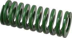 Dayton Lamina - 1-1/4" Hole Diam, 5/8" Rod Diam, 3" Free Length, Green Die Spring - 26.3 Lb Max Deflection, 1.2" Max Deflection, Light Duty, Chromium Vanadium Steel - All Tool & Supply