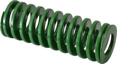 Dayton Lamina - 1-1/2" Hole Diam, 3/4" Rod Diam, 4" Free Length, Green Die Spring - 27.3 Lb Max Deflection, 1.61" Max Deflection, Light Duty, Chromium Vanadium Steel - All Tool & Supply