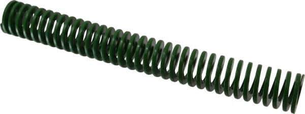 Dayton Lamina - 1-1/2" Hole Diam, 3/4" Rod Diam, 12" Free Length, Green Die Spring - 8.4 Lb Max Deflection, 4.8" Max Deflection, Light Duty, Chromium Vanadium Steel - All Tool & Supply