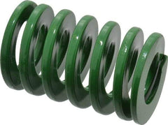 Dayton Lamina - 2" Hole Diam, 1" Rod Diam, 3" Free Length, Green Die Spring - 72 Lb Max Deflection, 1.2" Max Deflection, Light Duty, Chromium Vanadium Steel - All Tool & Supply