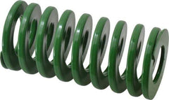 Dayton Lamina - 2" Hole Diam, 1" Rod Diam, 4" Free Length, Green Die Spring - 51.2 Lb Max Deflection, 1.61" Max Deflection, Light Duty, Chromium Vanadium Steel - All Tool & Supply