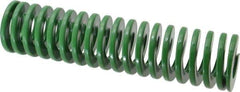 Dayton Lamina - 2" Hole Diam, 1" Rod Diam, 8" Free Length, Green Die Spring - 23.8 Lb Max Deflection, 3.2" Max Deflection, Light Duty, Chromium Vanadium Steel - All Tool & Supply