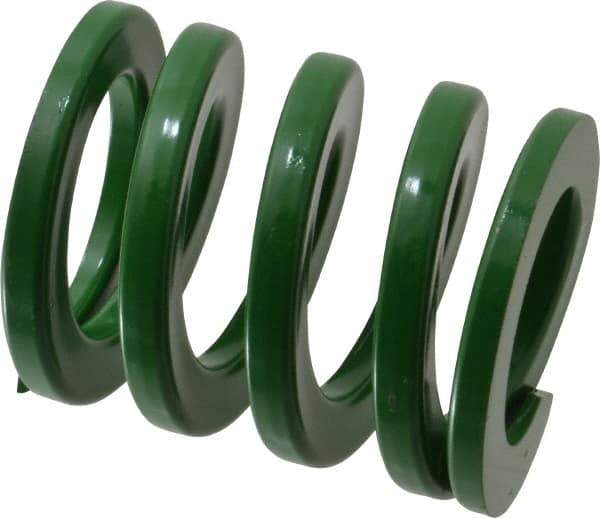 Dayton Lamina - 2-1/2" Hole Diam, 1-1/2" Rod Diam, 3" Free Length, Green Die Spring - 110 Lb Max Deflection, 1.2" Max Deflection, Light Duty, Chromium Vanadium Steel - All Tool & Supply