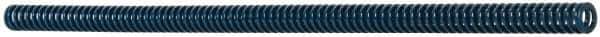 Dayton Lamina - 1/2" Hole Diam, 9/32" Rod Diam, 12" Free Length, Blue Die Spring - 1.24 Lb Max Deflection, 4.5" Max Deflection, Medium Duty, Chromium Vanadium Steel - All Tool & Supply