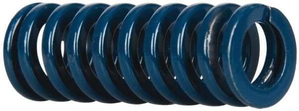 Dayton Lamina - 5/8" Hole Diam, 11/32" Rod Diam, 1-3/4" Free Length, Blue Die Spring - 17.4 Lb Max Deflection, 0.65" Max Deflection, Medium Duty, Chromium Vanadium Steel - All Tool & Supply