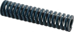 Dayton Lamina - 1" Hole Diam, 1/2" Rod Diam, 4" Free Length, Blue Die Spring - 18.8 Lb Max Deflection, 1.51" Max Deflection, Medium Duty, Chromium Vanadium Steel - All Tool & Supply