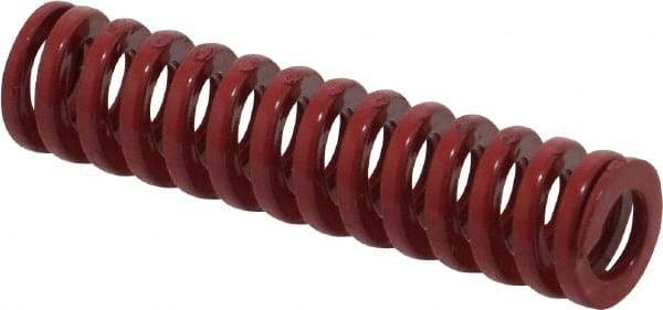 Dayton Lamina - 3/8" Hole Diam, 3/16" Rod Diam, 1-1/2" Free Length, Red Die Spring - 9.3 Lb Max Deflection, 0.45" Max Deflection, Heavy Duty, Chromium Vanadium Steel - All Tool & Supply