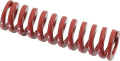 Dayton Lamina - 1/2" Hole Diam, 9/32" Rod Diam, 1-3/4" Free Length, Red Die Spring - 13.3 Lb Max Deflection, 0.52" Max Deflection, Heavy Duty, Chromium Vanadium Steel - All Tool & Supply