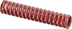 Dayton Lamina - 1/2" Hole Diam, 9/32" Rod Diam, 2-1/2" Free Length, Red Die Spring - 8.7 Lb Max Deflection, 0.76" Max Deflection, Heavy Duty, Chromium Vanadium Steel - All Tool & Supply