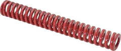 Dayton Lamina - 1/2" Hole Diam, 9/32" Rod Diam, 3-1/2" Free Length, Red Die Spring - 6.2 Lb Max Deflection, 1.05" Max Deflection, Heavy Duty, Chromium Vanadium Steel - All Tool & Supply