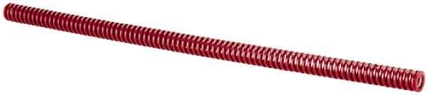 Dayton Lamina - 1/2" Hole Diam, 9/32" Rod Diam, 12" Free Length, Red Die Spring - 1.77 Lb Max Deflection, 3.6" Max Deflection, Heavy Duty, Chromium Vanadium Steel - All Tool & Supply