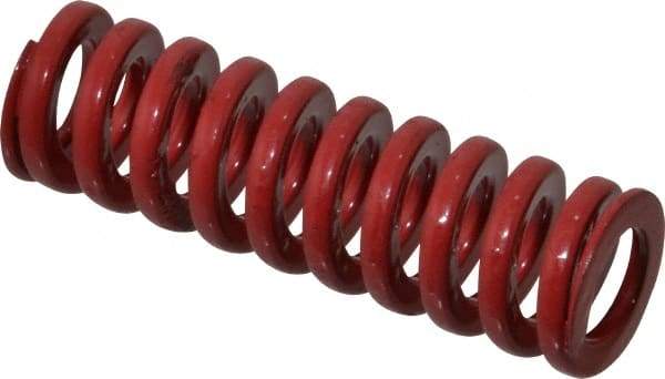 Dayton Lamina - 5/8" Hole Diam, 11/32" Rod Diam, 2" Free Length, Red Die Spring - 20.5 Lb Max Deflection, 0.6" Max Deflection, Heavy Duty, Chromium Vanadium Steel - All Tool & Supply