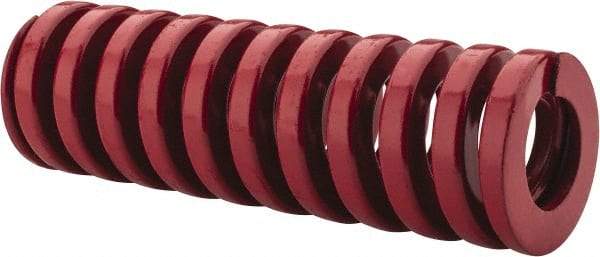 Dayton Lamina - 1" Hole Diam, 1/2" Rod Diam, 3" Free Length, Red Die Spring - 57 Lb Max Deflection, 0.9" Max Deflection, Heavy Duty, Chromium Vanadium Steel - All Tool & Supply