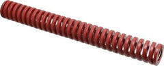 Dayton Lamina - 1" Hole Diam, 1/2" Rod Diam, 8" Free Length, Red Die Spring - 20.5 Lb Max Deflection, 2.4" Max Deflection, Heavy Duty, Chromium Vanadium Steel - All Tool & Supply