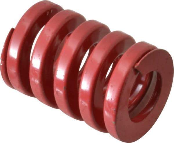 Dayton Lamina - 1-1/4" Hole Diam, 5/8" Rod Diam, 1-3/4" Free Length, Red Die Spring - 182 Lb Max Deflection, 0.52" Max Deflection, Heavy Duty, Chromium Vanadium Steel - All Tool & Supply