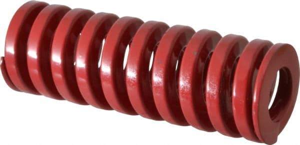 Dayton Lamina - 1-1/4" Hole Diam, 5/8" Rod Diam, 3-1/2" Free Length, Red Die Spring - 80.1 Lb Max Deflection, 1.05" Max Deflection, Heavy Duty, Chromium Vanadium Steel - All Tool & Supply