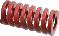 Dayton Lamina - 2" Hole Diam, 1" Rod Diam, 4" Free Length, Red Die Spring - 140 Lb Max Deflection, 1.2" Max Deflection, Heavy Duty, Chromium Vanadium Steel - All Tool & Supply