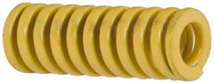 Dayton Lamina - 3/8" Hole Diam, 3/16" Rod Diam, 1" Free Length, Yellow Die Spring - 18.7 Lb Max Deflection, 0.25" Max Deflection, Extra Heavy Duty, Chromium Vanadium Steel - All Tool & Supply