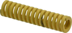 Dayton Lamina - 3/8" Hole Diam, 3/16" Rod Diam, 1-1/2" Free Length, Yellow Die Spring - 12.1 Lb Max Deflection, 0.37" Max Deflection, Extra Heavy Duty, Chromium Vanadium Steel - All Tool & Supply