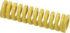 Dayton Lamina - 1/2" Hole Diam, 9/32" Rod Diam, 1-3/4" Free Length, Yellow Die Spring - 17.5 Lb Max Deflection, 0.43" Max Deflection, Extra Heavy Duty, Chromium Vanadium Steel - All Tool & Supply