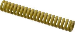 Dayton Lamina - 1/2" Hole Diam, 9/32" Rod Diam, 3" Free Length, Yellow Die Spring - 10.1 Lb Max Deflection, 0.75" Max Deflection, Extra Heavy Duty, Chromium Vanadium Steel - All Tool & Supply