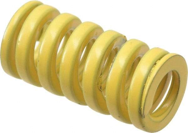 Dayton Lamina - 5/8" Hole Diam, 11/32" Rod Diam, 1-1/4" Free Length, Yellow Die Spring - 53.7 Lb Max Deflection, 0.31" Max Deflection, Extra Heavy Duty, Chromium Vanadium Steel - All Tool & Supply