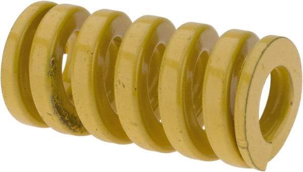 Dayton Lamina - 3/4" Hole Diam, 3/8" Rod Diam, 1-1/2" Free Length, Yellow Die Spring - 111 Lb Max Deflection, 0.37" Max Deflection, Extra Heavy Duty, Chromium Vanadium Steel - All Tool & Supply