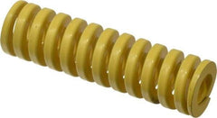 Dayton Lamina - 1" Hole Diam, 1/2" Rod Diam, 3-1/2" Free Length, Yellow Die Spring - 60.2 Lb Max Deflection, 0.88" Max Deflection, Extra Heavy Duty, Chromium Vanadium Steel - All Tool & Supply