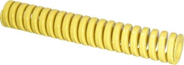 Dayton Lamina - 1" Hole Diam, 1/2" Rod Diam, 6" Free Length, Yellow Die Spring - 34.4 Lb Max Deflection, 1.5" Max Deflection, Extra Heavy Duty, Chromium Vanadium Steel - All Tool & Supply