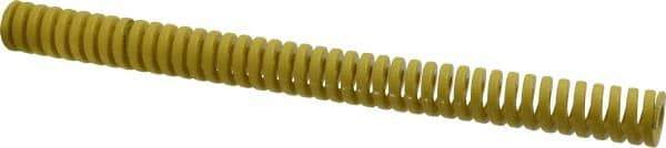 Dayton Lamina - 1" Hole Diam, 1/2" Rod Diam, 12" Free Length, Yellow Die Spring - 16.9 Lb Max Deflection, 3" Max Deflection, Extra Heavy Duty, Chromium Vanadium Steel - All Tool & Supply