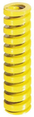 Dayton Lamina - 5/8" Hole Diam, 11/32" Rod Diam, 4" Free Length, Yellow Die Spring - 15.1 Lb Max Deflection, 1" Max Deflection, Extra Heavy Duty, Chromium Vanadium Steel - All Tool & Supply