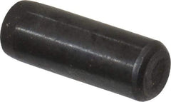 Holo-Krome - 3/16" Diam x 1/2" Pin Length Grade 8 Alloy Steel Standard Dowel Pin - Black Luster Finish, C 47-58 & C 60 (Surface) Hardness, 1 Beveled & 1 Rounded End - All Tool & Supply