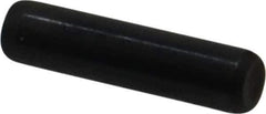 Holo-Krome - 3/16" Diam x 3/4" Pin Length Grade 8 Alloy Steel Standard Dowel Pin - Black Luster Finish, C 47-58 & C 60 (Surface) Hardness, 1 Beveled & 1 Rounded End - All Tool & Supply