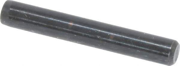 Holo-Krome - 3/16" Diam x 1-1/4" Pin Length Grade 8 Alloy Steel Standard Dowel Pin - Black Luster Finish, C 47-58 & C 60 (Surface) Hardness, 1 Beveled & 1 Rounded End - All Tool & Supply