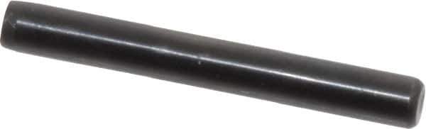 Holo-Krome - 3/16" Diam x 1-1/2" Pin Length Grade 8 Alloy Steel Standard Dowel Pin - Black Luster Finish, C 47-58 & C 60 (Surface) Hardness, 1 Beveled & 1 Rounded End - All Tool & Supply