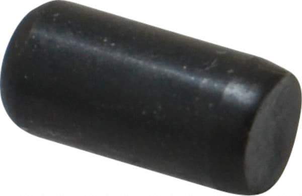 Holo-Krome - 1/4" Diam x 1/2" Pin Length Grade 8 Alloy Steel Standard Dowel Pin - Black Luster Finish, C 47-58 & C 60 (Surface) Hardness, 1 Beveled & 1 Rounded End - All Tool & Supply