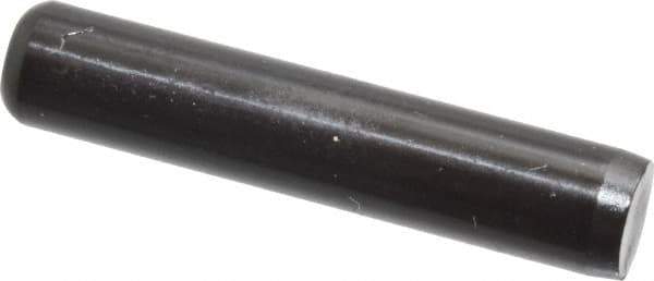 Holo-Krome - 1/4" Diam x 1-1/4" Pin Length Grade 8 Alloy Steel Standard Dowel Pin - Black Luster Finish, C 47-58 & C 60 (Surface) Hardness, 1 Beveled & 1 Rounded End - All Tool & Supply