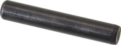 Holo-Krome - 1/4" Diam x 1-1/2" Pin Length Grade 8 Alloy Steel Standard Dowel Pin - Black Luster Finish, C 47-58 & C 60 (Surface) Hardness, 1 Beveled & 1 Rounded End - All Tool & Supply